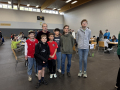 Team ESK vor der Schlussrunde (von links): Moritz Franke, Erik Heitmann, Marko Bukvic, Kevin Tran, Linus Apel, Christoph Posern mit ESK-Nachwuchschef Jochen Terhorst